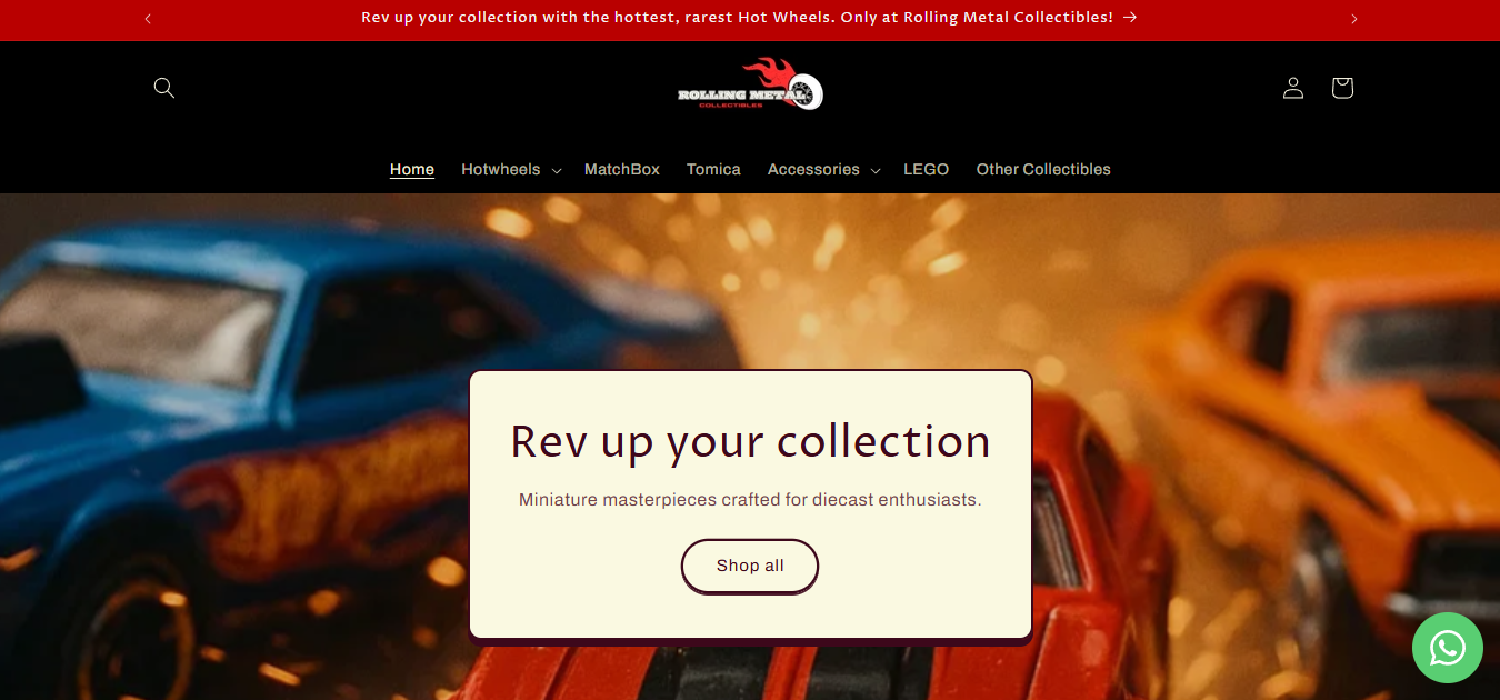 Rolling Metal Collectibles — E-commerce
